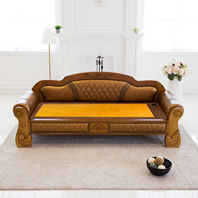 명품의료기 [전용패드 증정] DS 312NSF 그린칠보석 돌소파, 브라운, 브라운