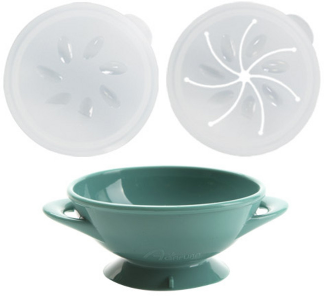 아가프라 실리콘 흡착식기+뚜껑2개 (스낵뚜껑+보관뚜껑) 이유식보관 과자통, 흡착볼멀티식기세트-민트, 1개