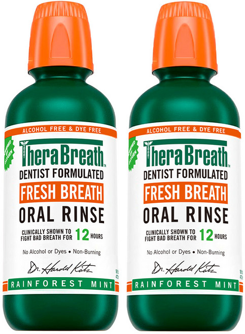 TheraBreath 凱斯博士 雨林薄荷 漱口水, 2個, 428ml