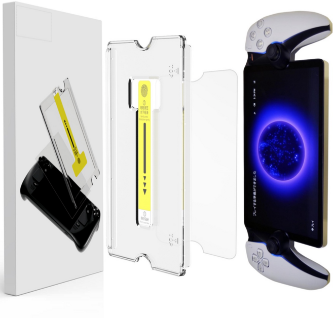 닌텐도 스위치 2 OLED PS5 저반사 지문방지 9H 고경도 자동먼지제거 부착키트 강화유리 액정보호필름 1P, 1세트, HD