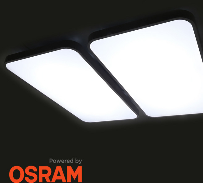led 거실등 등 기구 오스람 칩 플러스 led 거실등 120W 플리커프리, 주광색