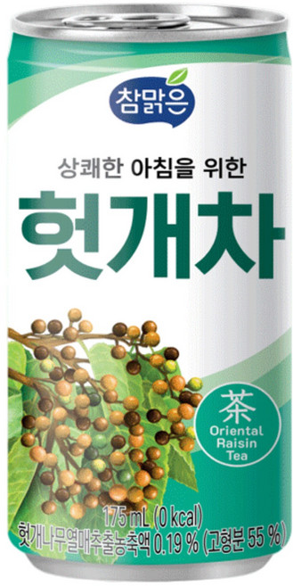 참맑은 헛개차, 175ml, 60개
