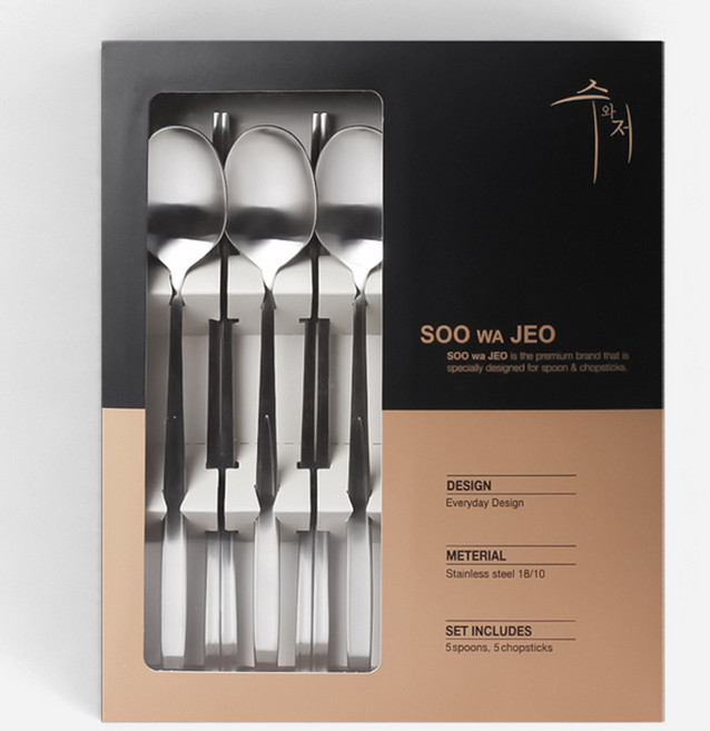 한국도자기 씨엘 수저 5벌세트, 1개