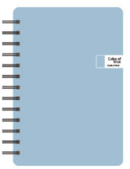 톡톡팬시 CMYK 컬러 스프링 노트, BLUE (블루), 8개
