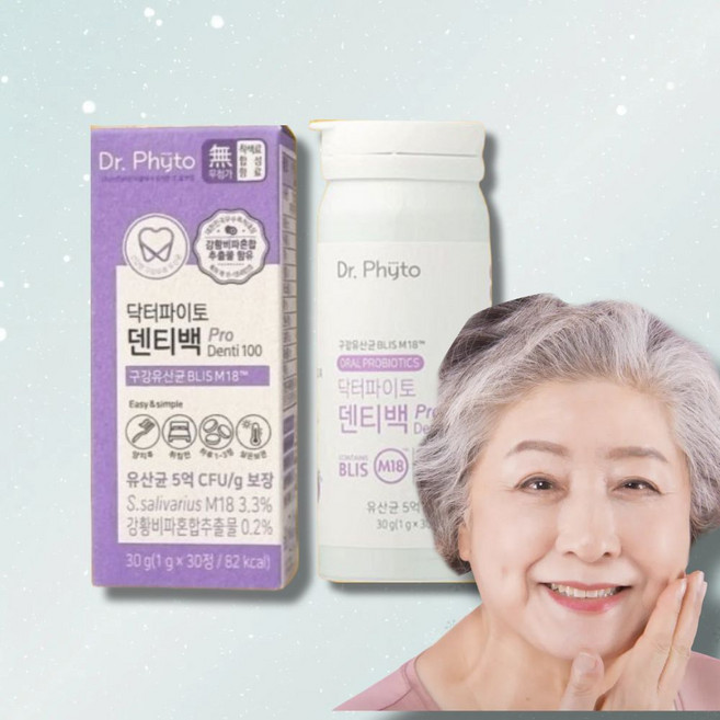 위드샵 닥터파이토 덴티백 pro 구상유산균m18, 30정, 1개