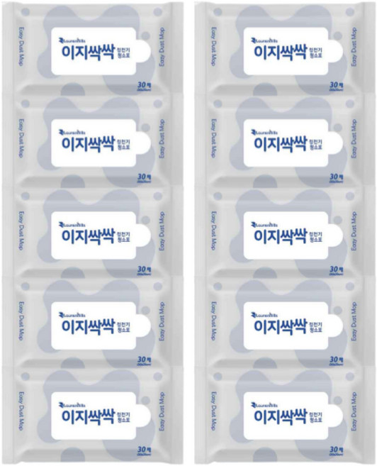 이지싹싹 정전기청소포 NEW 시즌2 청소포/교체형걸레, 10개