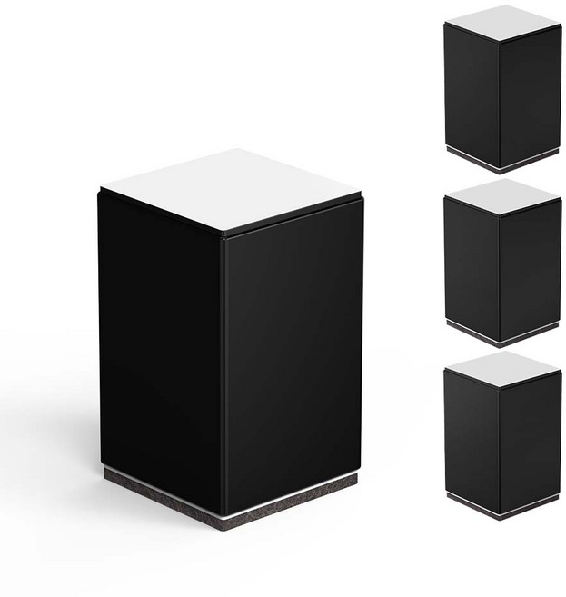 모락 가구 다리 높이 조절 탄소강 받침대 4개입 10CM, 1개, 블랙