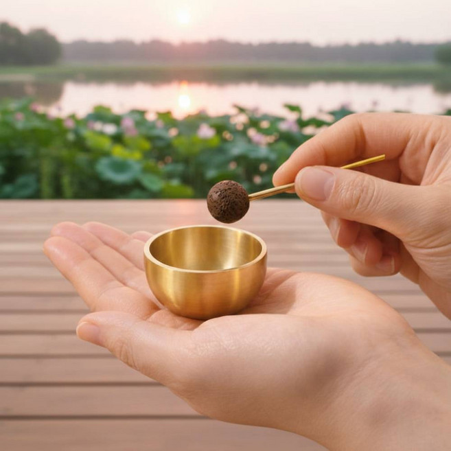 테르오 마음을 안정시키는 미니 싱잉볼, 1개