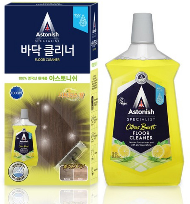 아스토니쉬 바닥 클리너 시트러스 버스트 1L
