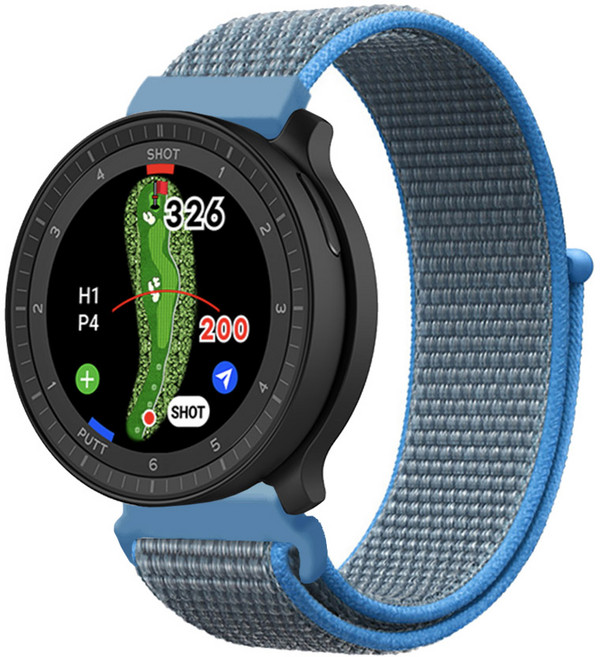 스페이스쉴드 보이스캐디 VOICE CADDIE T-Ultra 호환 22mm밴드 스포츠루프 모노 스트랩, 21 서프블루