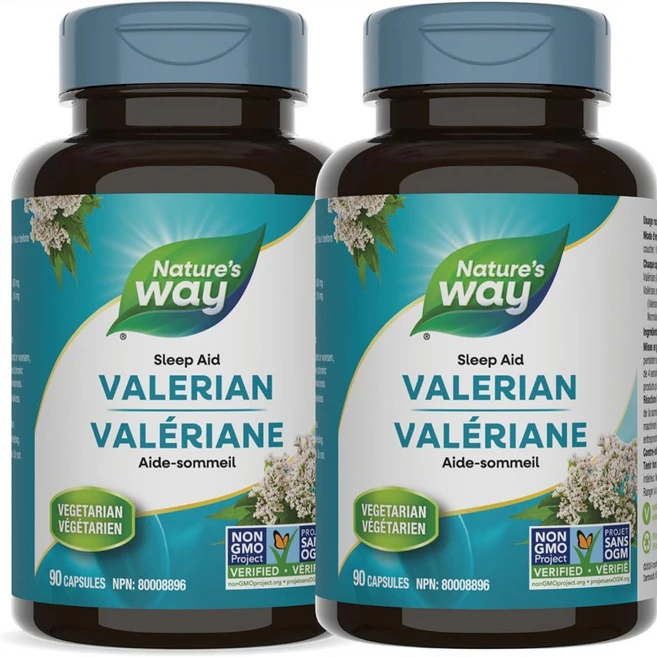 Nature's Way 발레리안 식물성 멜라토닌 수면 영양제 캐나다 내수용, 2개, 90정 - 쿠팡