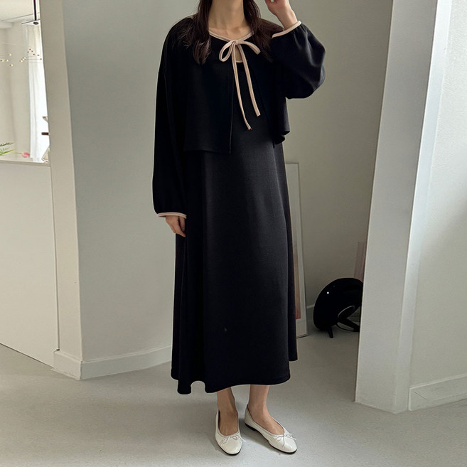 들리나요 가디건 원피스 임부복 세트