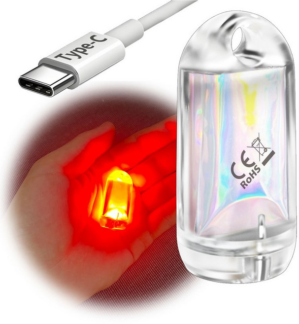두킵 DOKEEP 초미니 led 항공 감성 리뉴얼 랜턴 라이트 울트라 감성캠핑랜턴, 1개, B. 레드라이트