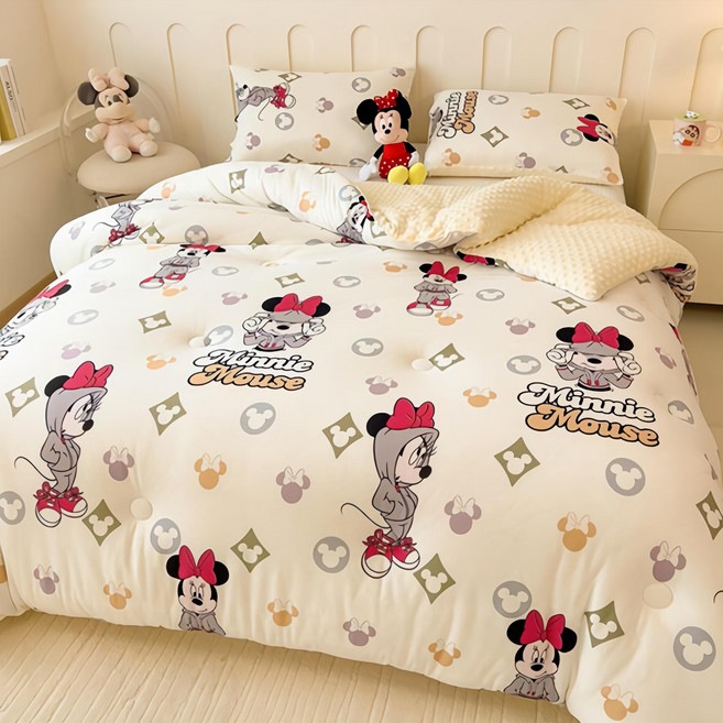 TN77 캐릭터 사계절 차렵이불 알러지케어 부드러운 먼지없는 이불 SS Q사이즈 세탁기 가능