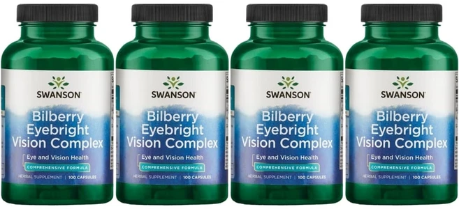 스완슨 빌베리 아이브라이트 비전 콤플렉스, 4팩, 100정 - 쿠팡