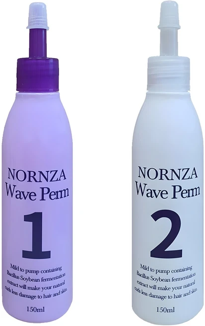 노른자 웨이브펌 파마약 1제 150ml + 2제 150ml 세트, 1개 - 쿠팡