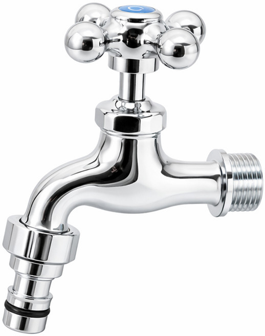 비욘드퍼니싱 국내생산 십자 커플링 가로 수도꼭지 KC, 1개