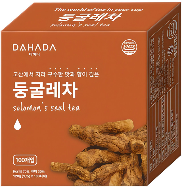 다하다 둥굴레차, 1.2g, 100개입, 1개