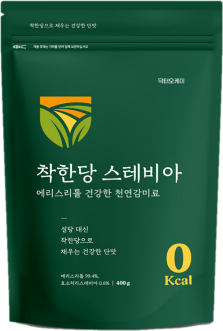 뉴트리커먼 착한당 스테비아 에리스리톨 천연감미료, 400g, 1개