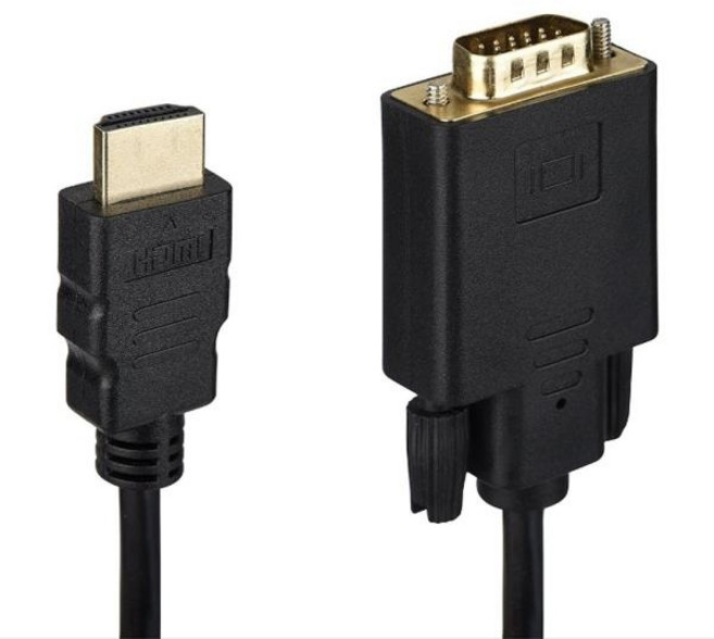 (티테크놀로지) HDMI 1.4 to VGA(RGB) 변환케이블 T-HD2VGA18 (1.8m), 1개