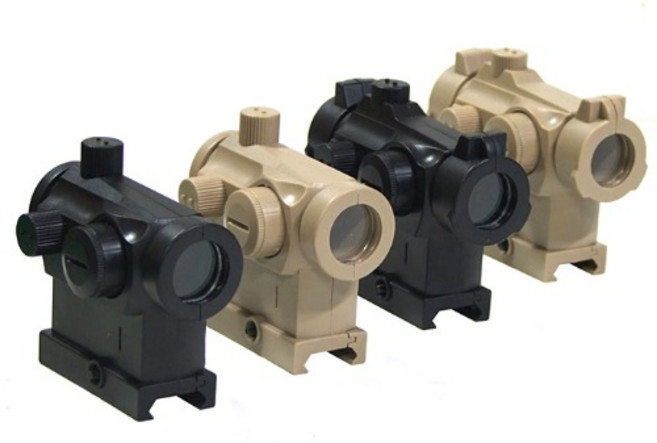 저가형도트 시리즈 T1 T2 모형도트 도트사이트, T1-검정, 1개