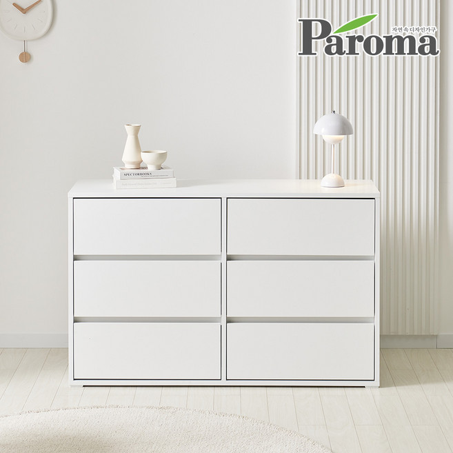 파로마 에브리 1200 3단 와이드 서랍장 E0 드레스룸 침실 서랍장 맘마존, 높은형 1200, 화이트 그린