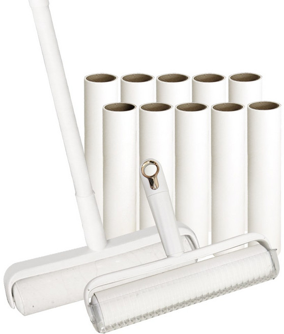 아니언니 돌돌이 길이조절 사선컷팅 24cm 테이프크리너 길이조절 핸들 + 케이스 + 리필 60회분 10P, 1세트