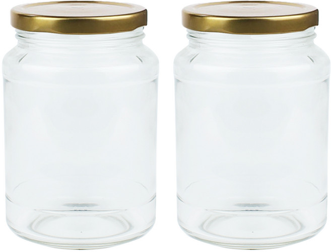 가인글로벌 청병500 유리병 러그캡 골드, 430ml, 2개
