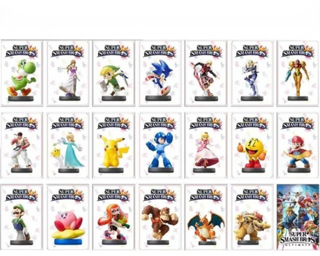 최신 파이어 엠블럼 아미보 카드 태그 NFC NS 스위치, 1개, 슈퍼 스매시 브라더스 20개