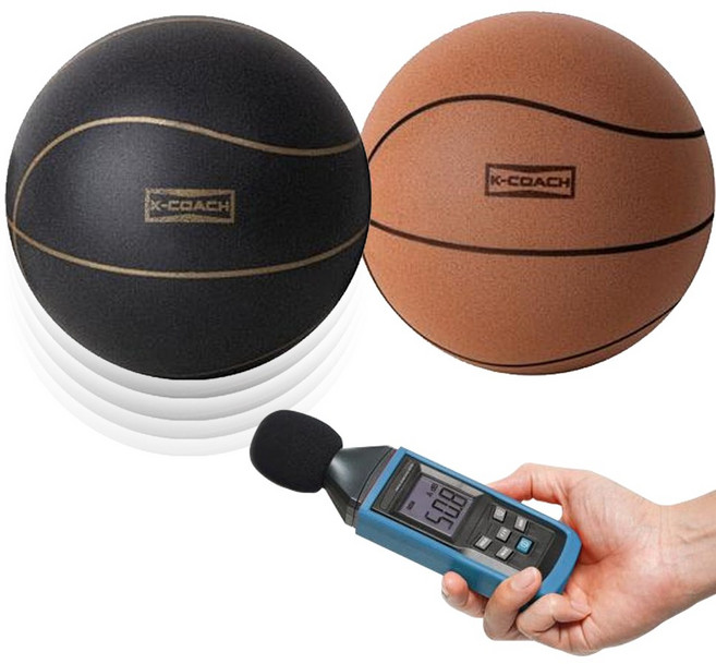 케이코치 폼볼 농구공 7호 사일런트볼 피구공 저소음 스폰지공, 브라운, 1개