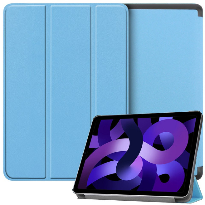 더조은셀러 아이패드 에어 5 4 10.9 스탠드 커버 케이스A2316 A2072 A2316 A2072 세대, 블루