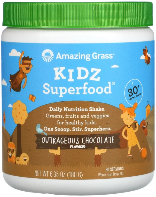 어메이징그라스 키즈 슈퍼푸드 초콜릿맛 글루텐 프리, 180g, 1개, 1개 - 쿠팡