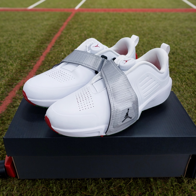 나이키 조던 에어 레브 화이트 메탈릭 실버 흰색 남녀공용 다이얼 보아 골프화