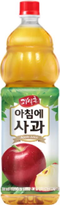 과일촌 아침에 사과, 1.5L, 2개