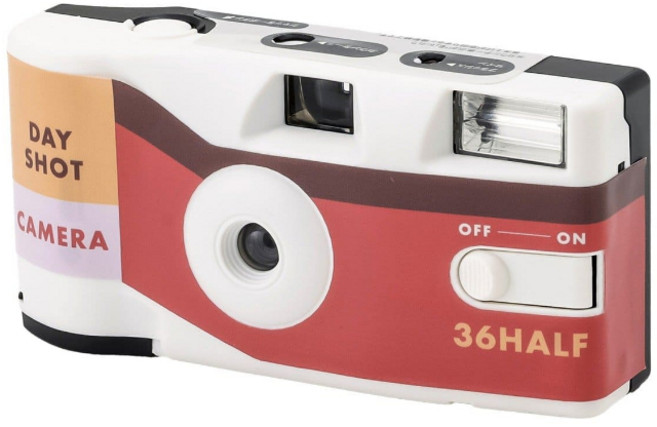 3COINS 即可拍底片相機 復古文藝風 輕巧便攜 新手適用, 1個, 半格-36張