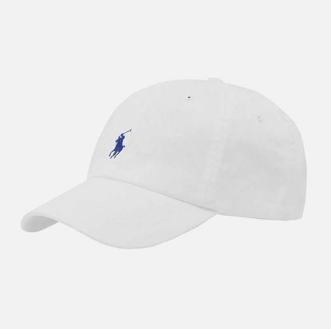폴로 랄프로렌 (710548524001) 치노 베이스볼 캡 WHITE/MARLIN BLUE