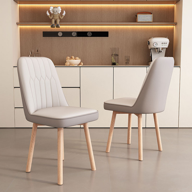 New World 가죽의자 카페 실내 인테리어의자 식탁의자 의자 식당의자 XSD-616, 1개, 화이트+그레이