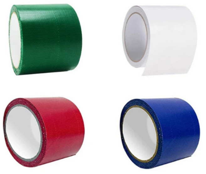 방수타포린 텐트 파라솔 천막보수테이프 5M, 50mm 레드 B, 1개