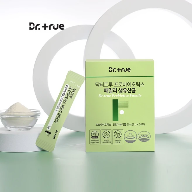 DrTrue 프로바이오틱스 패밀리 생유산균 30p, 60g - 쿠팡