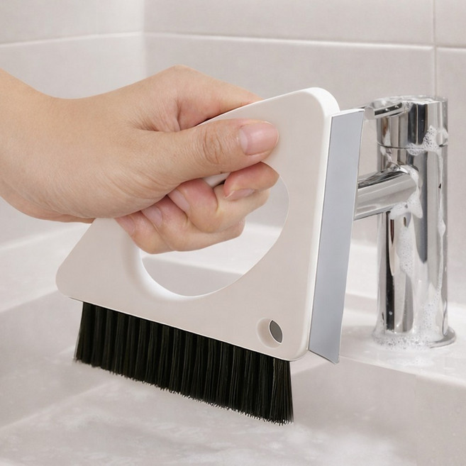 슈리팜 욕실 타일 틈새 청소솔 거울 물기제거 스퀴지 브러쉬