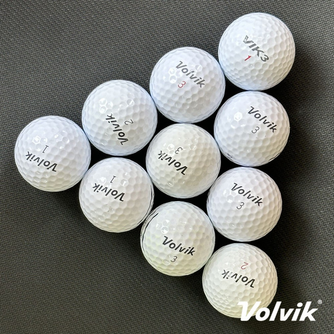 로스트볼 볼빅 중고 골프공 등급별 모음, A- 화이트, 10개, 10개입