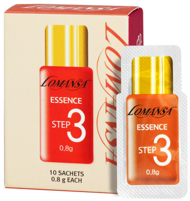 로만사 속눈썹 펌 3제 에센스 개별 포장 10개입 손상 없는 건강한 속눈썹 탄력 컬 완성, 10개