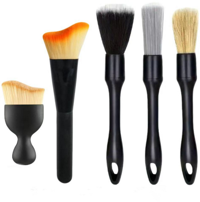 자동차 청소 브러시 5종세트 디테일 틈새 타이어 다용도 소프트 브러시, 1개