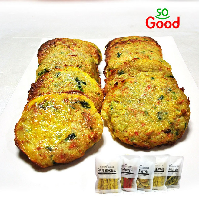 쏘굿 수제 완자전 국산돼지고기와 국산 계란으로 만든 담백한 맛, 250g, 1개