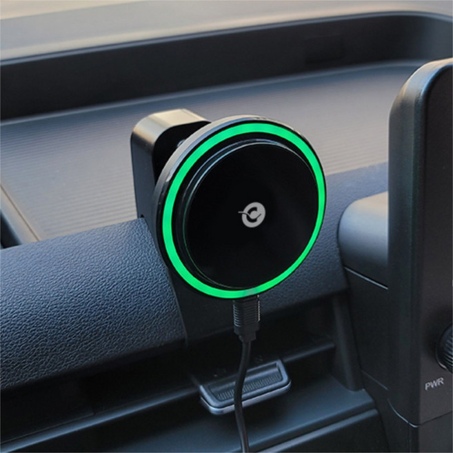 오클립 스타리아 US4 맞춤 핸드폰마운트 아이폰 맥세이프 고속 무선충전기 세트, 스타리아 US4 M3U SET