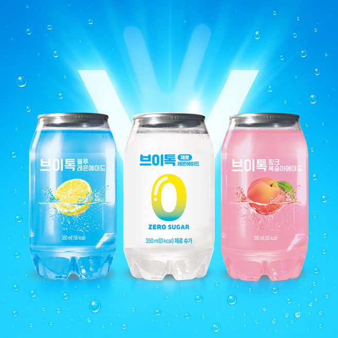 브이톡 블루레몬에이드, 350ml, 18개