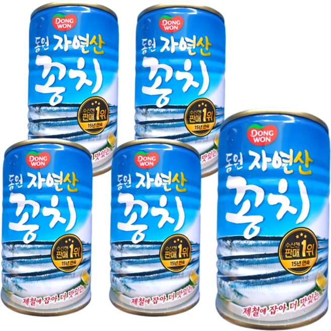 동원에프앤비 꽁치 300g 5캔, 5개