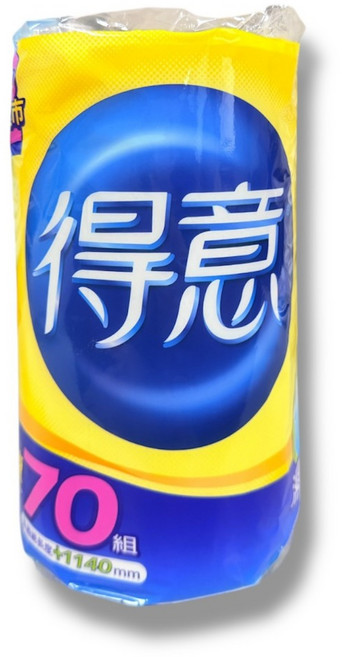 得意 廚房紙巾 捲筒式 抽取式, 1個, 捲筒廚房紙巾