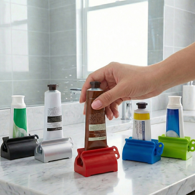 스테인레스 치약짜개 디스펜서 치약스퀴저, 그린, 1개