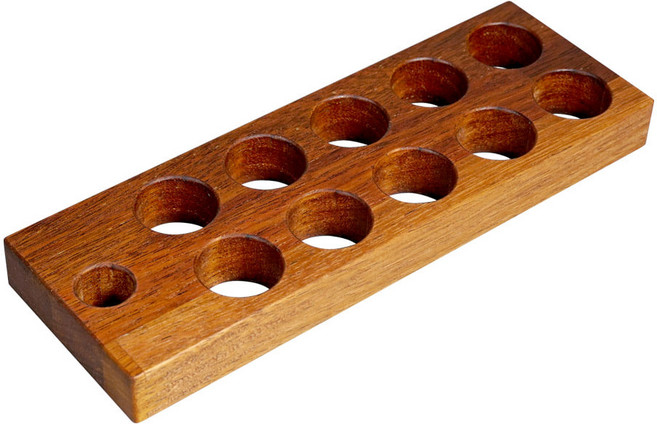 카멜 빈셀러 10구 우드 트레이 커피 원두 소분 보관 진열대, 단품, 1개